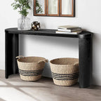 Console large plateau pieds incurvés, 152 cm