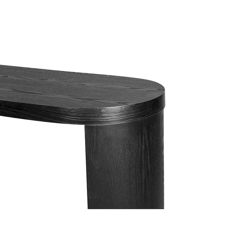 Console large plateau pieds incurvés, 152 cm