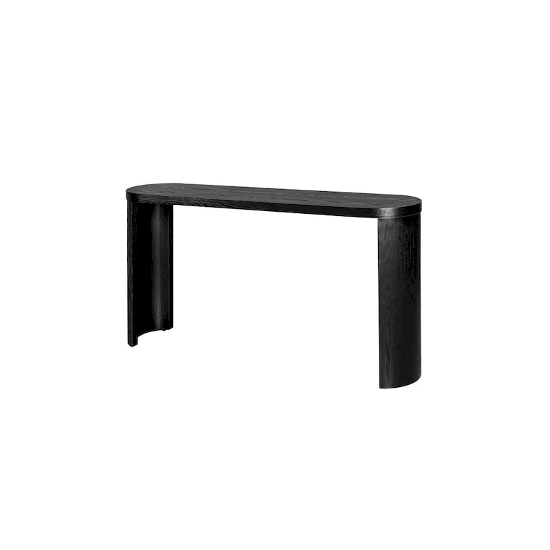Console large plateau pieds incurvés, 152 cm