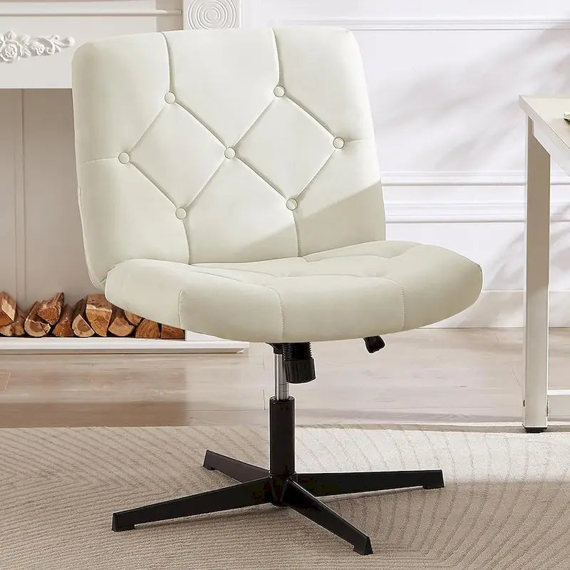 Chaise de bureau sans accoudoirs ni roulettes