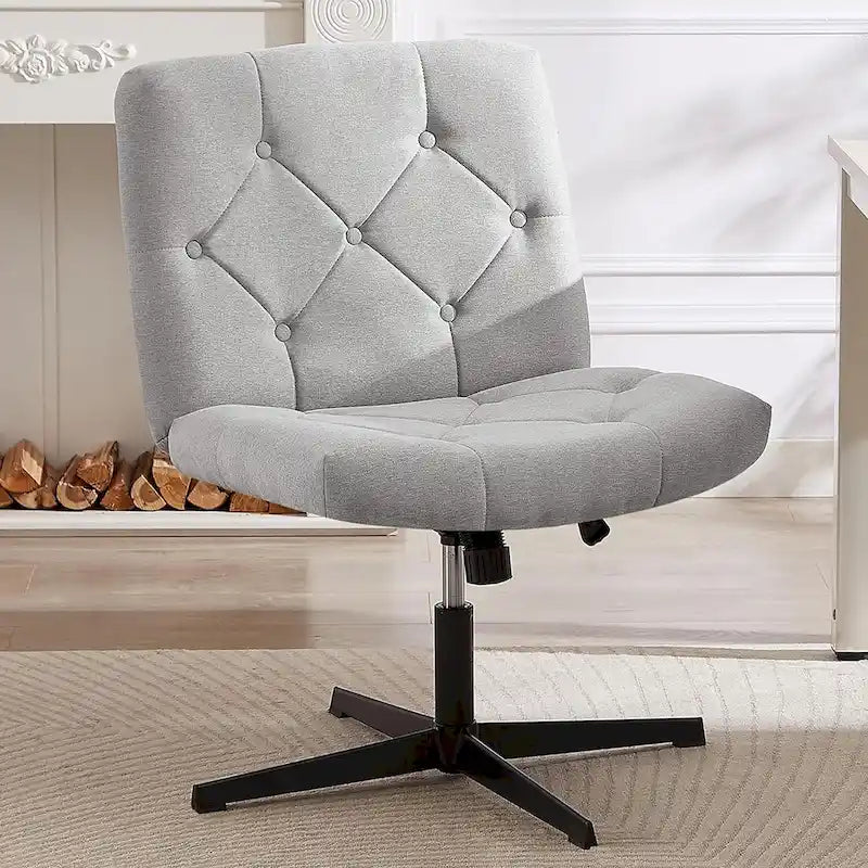 Chaise de bureau sans accoudoirs ni roulettes