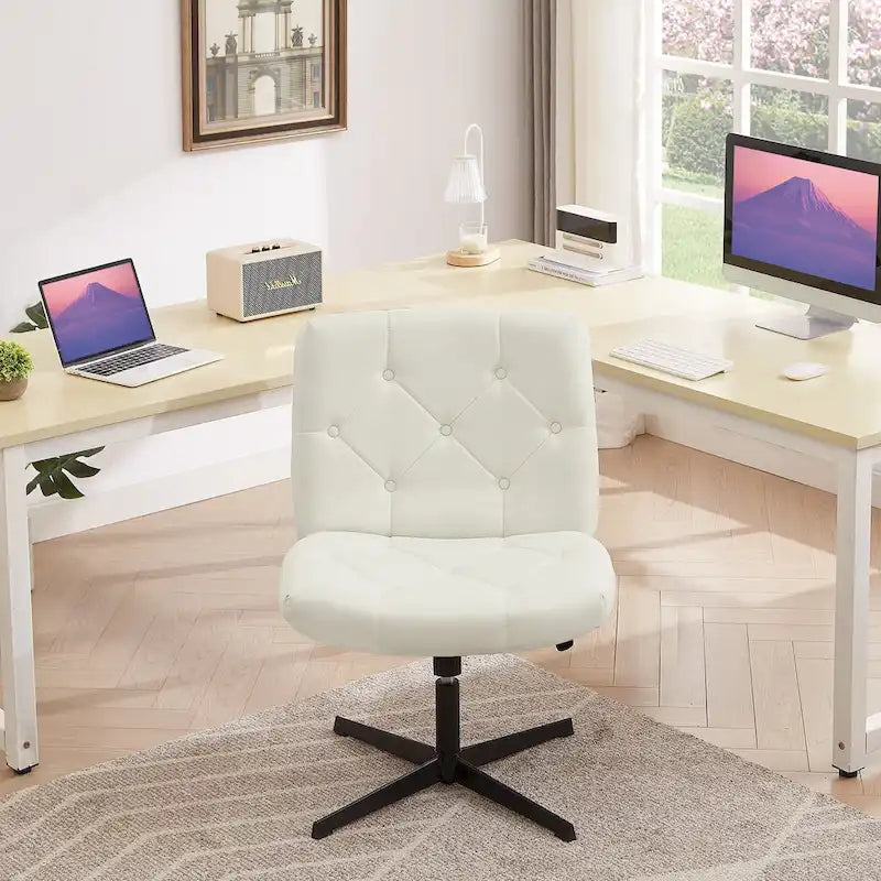 Chaise de bureau sans accoudoirs ni roulettes