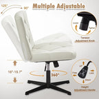 Chaise de bureau sans accoudoirs ni roulettes