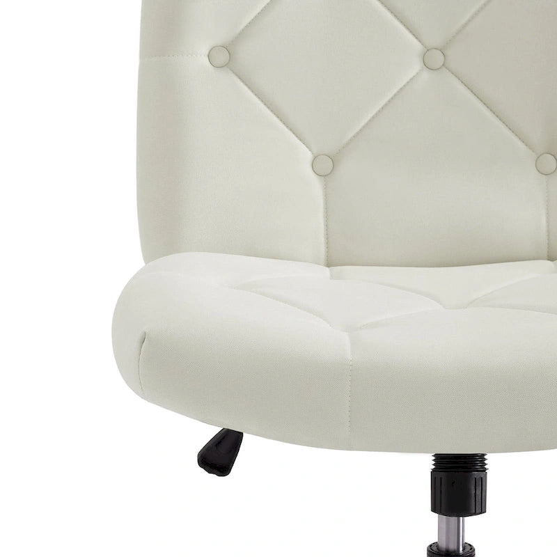 Chaise de bureau sans accoudoirs ni roulettes