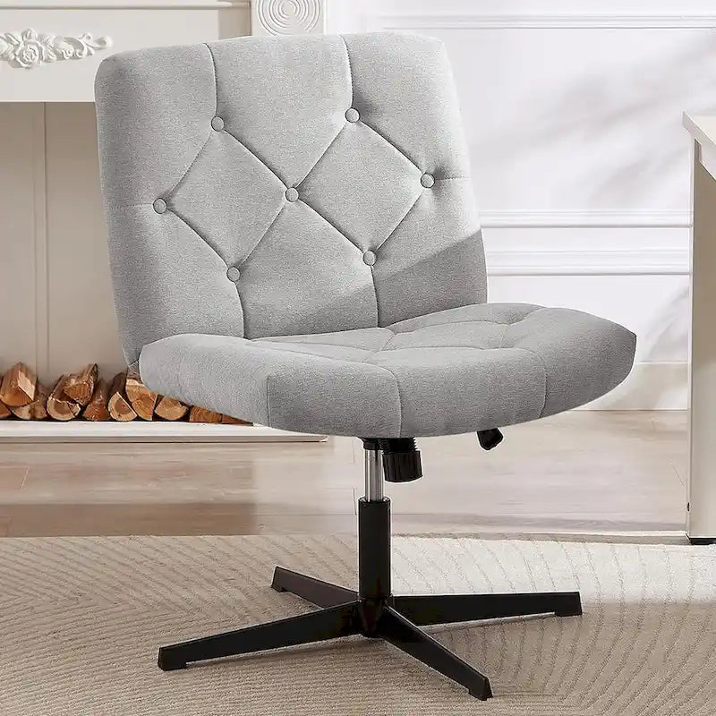 Chaise de bureau sans accoudoirs ni roulettes
