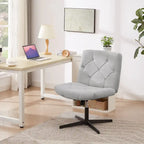 Chaise de bureau sans accoudoirs ni roulettes