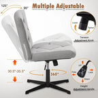 Chaise de bureau sans accoudoirs ni roulettes