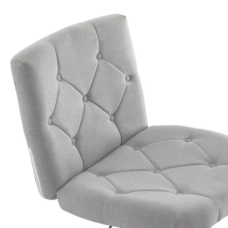 Chaise de bureau sans accoudoirs ni roulettes