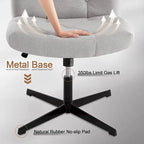 Chaise de bureau sans accoudoirs ni roulettes
