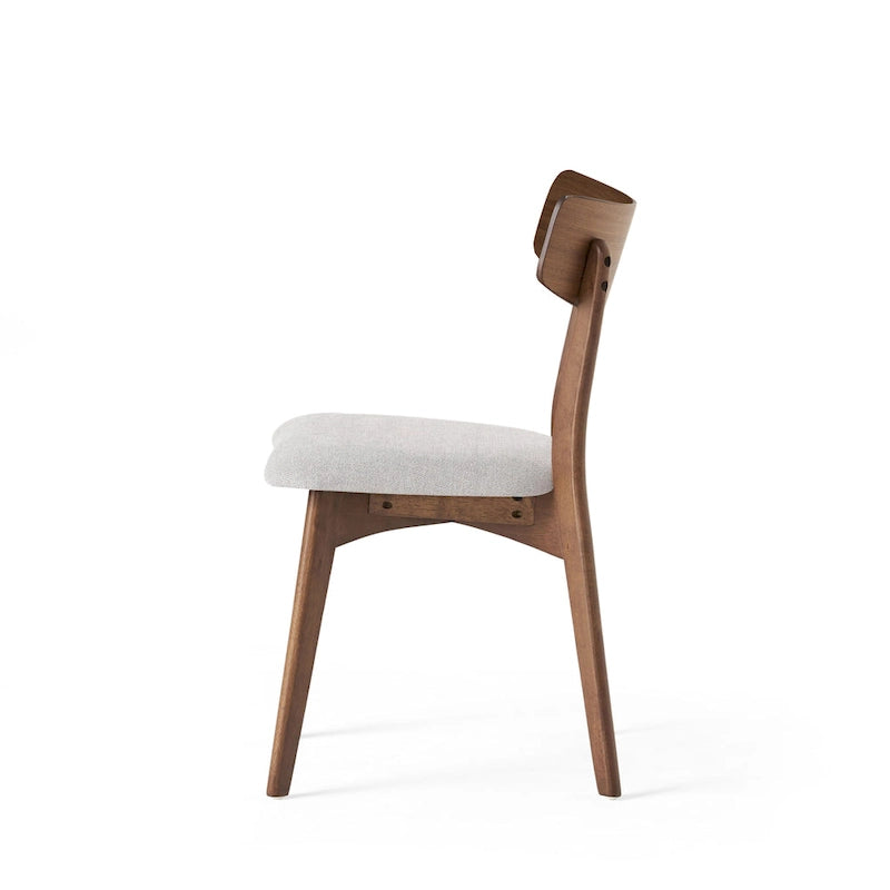 Ensemble de salle à manger 7 pièces de style Mid-Century avec table rectangulaire et 6 chaises rembourrées