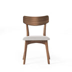 Ensemble de salle à manger 7 pièces de style Mid-Century avec table rectangulaire et 6 chaises rembourrées