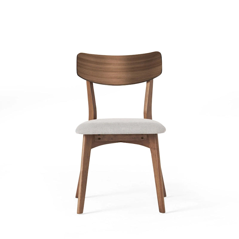 Ensemble de salle à manger 7 pièces de style Mid-Century avec table rectangulaire et 6 chaises rembourrées