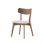 Ensemble de salle à manger 7 pièces de style Mid-Century avec table rectangulaire et 6 chaises rembourrées