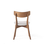 Ensemble de salle à manger 7 pièces de style Mid-Century avec table rectangulaire et 6 chaises rembourrées