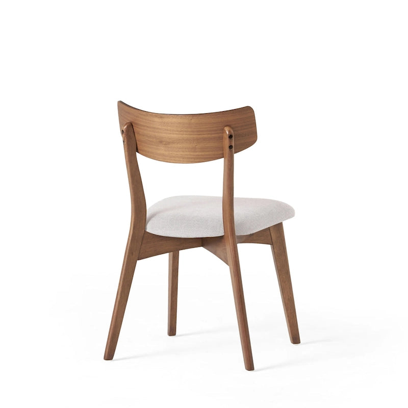 Ensemble de salle à manger 7 pièces de style Mid-Century avec table rectangulaire et 6 chaises rembourrées