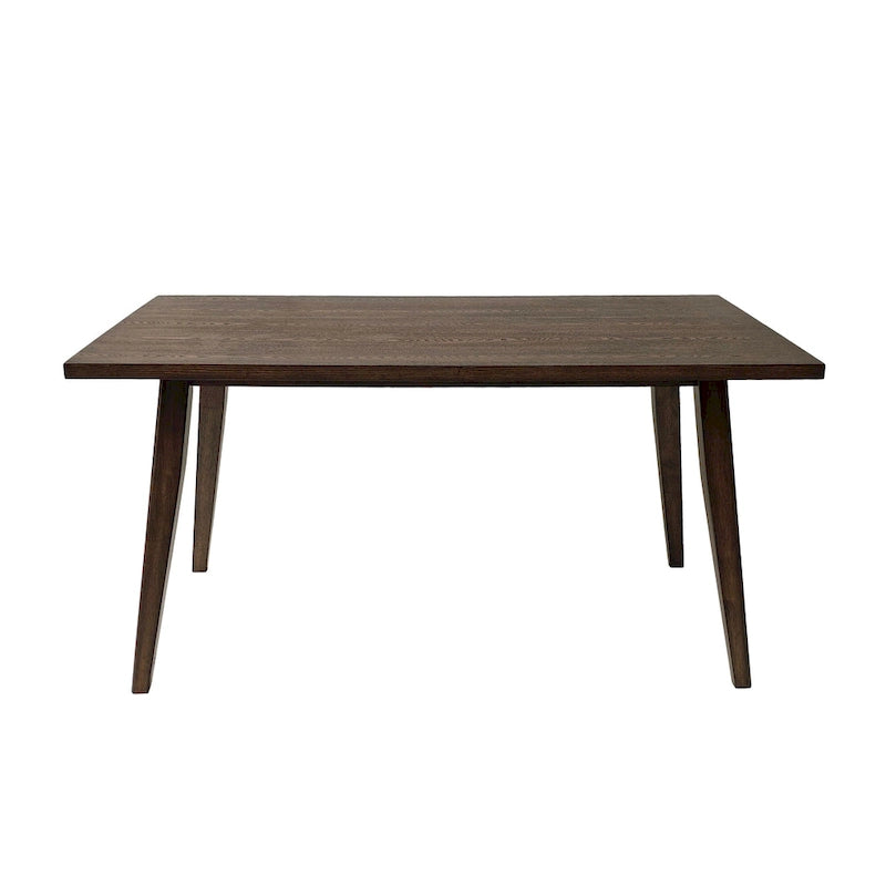 Ensemble de salle à manger 7 pièces de style Mid-Century avec table rectangulaire et 6 chaises rembourrées