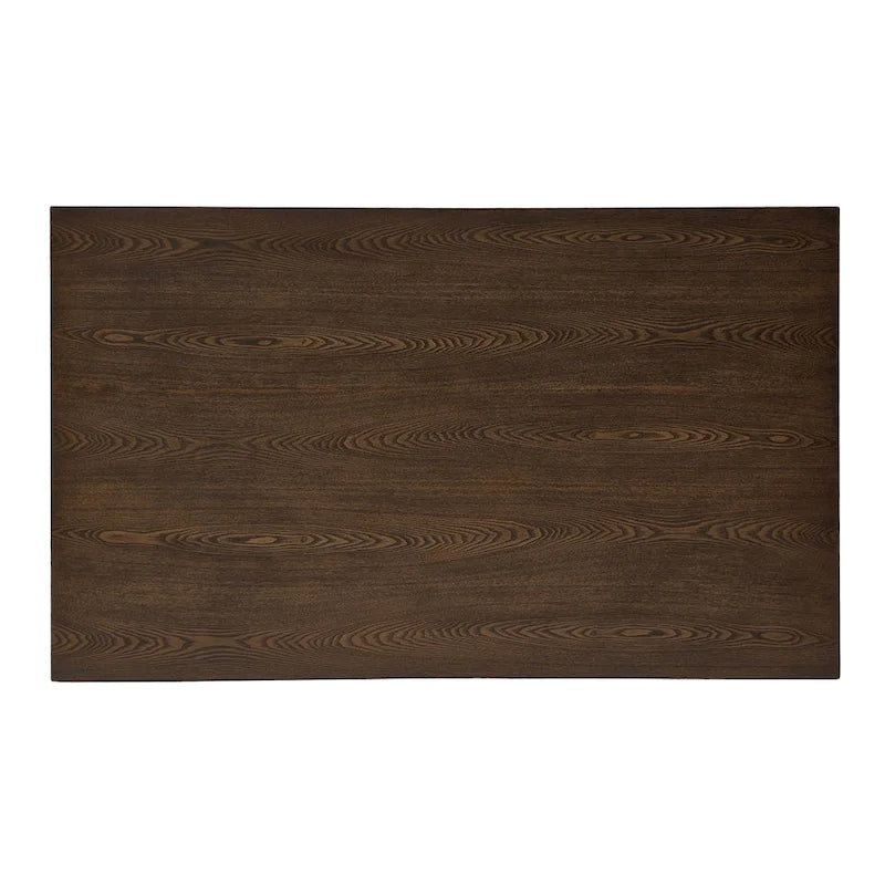 Ensemble de salle à manger 7 pièces de style Mid-Century avec table rectangulaire et 6 chaises rembourrées