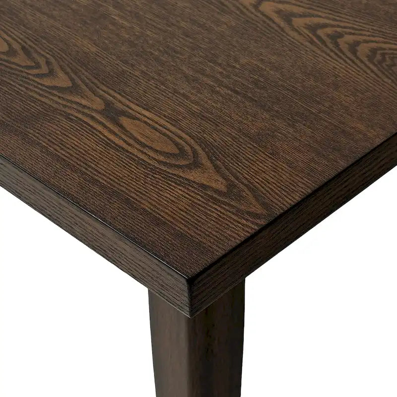 Ensemble de salle à manger 7 pièces de style Mid-Century avec table rectangulaire et 6 chaises rembourrées