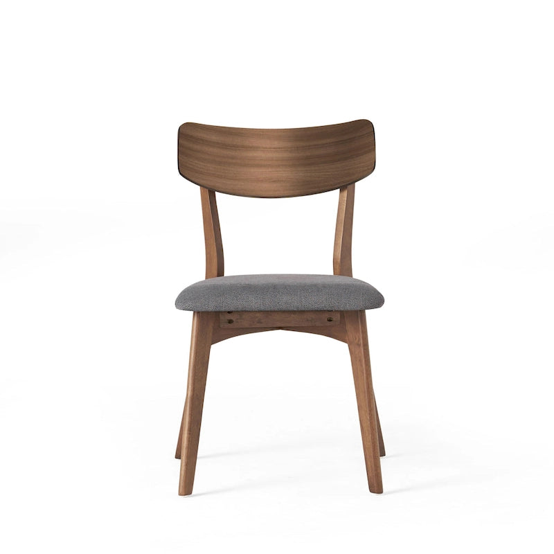 Ensemble de salle à manger 7 pièces de style Mid-Century avec table rectangulaire et 6 chaises rembourrées