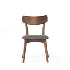 Ensemble de salle à manger 7 pièces de style Mid-Century avec table rectangulaire et 6 chaises rembourrées