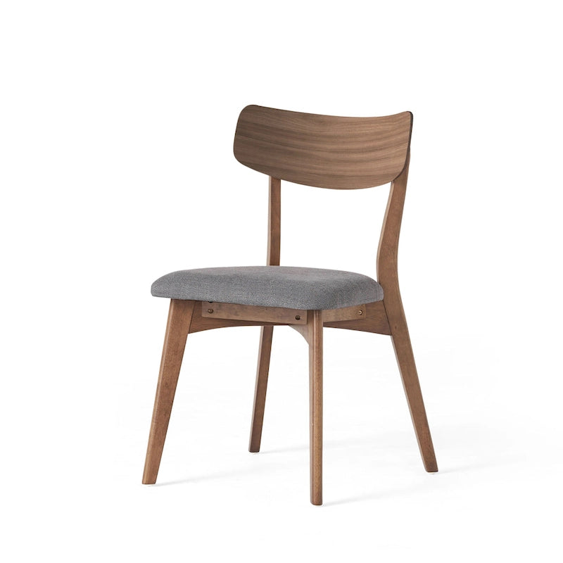 Ensemble de salle à manger 7 pièces de style Mid-Century avec table rectangulaire et 6 chaises rembourrées