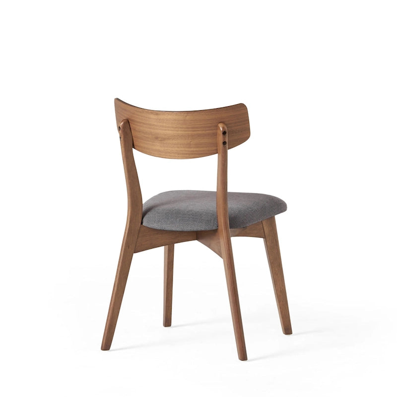 Ensemble de salle à manger 7 pièces de style Mid-Century avec table rectangulaire et 6 chaises rembourrées