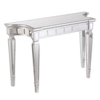 Console miroir glamour au fini argenté