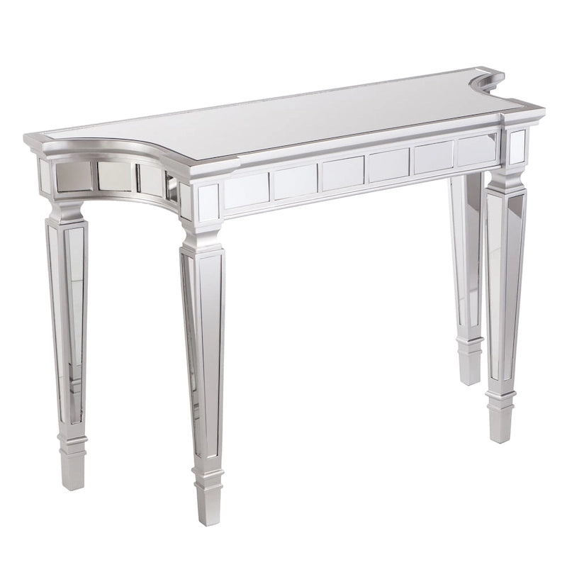 Console miroir glamour au fini argenté