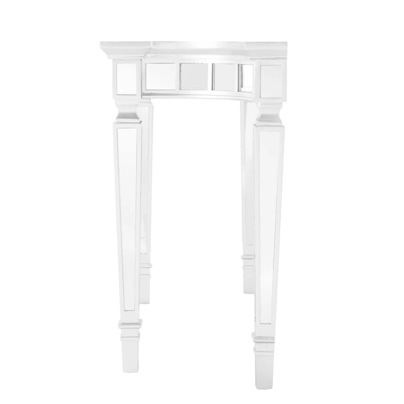 Console miroir glamour au fini argenté