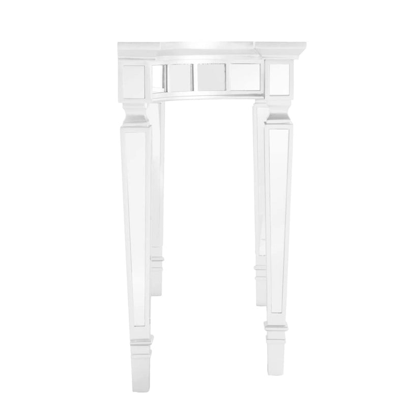 Console miroir glamour au fini argenté