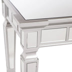 Console miroir glamour au fini argenté