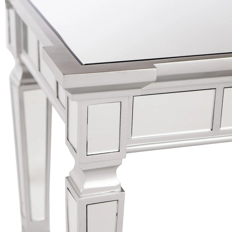 Console miroir glamour au fini argenté