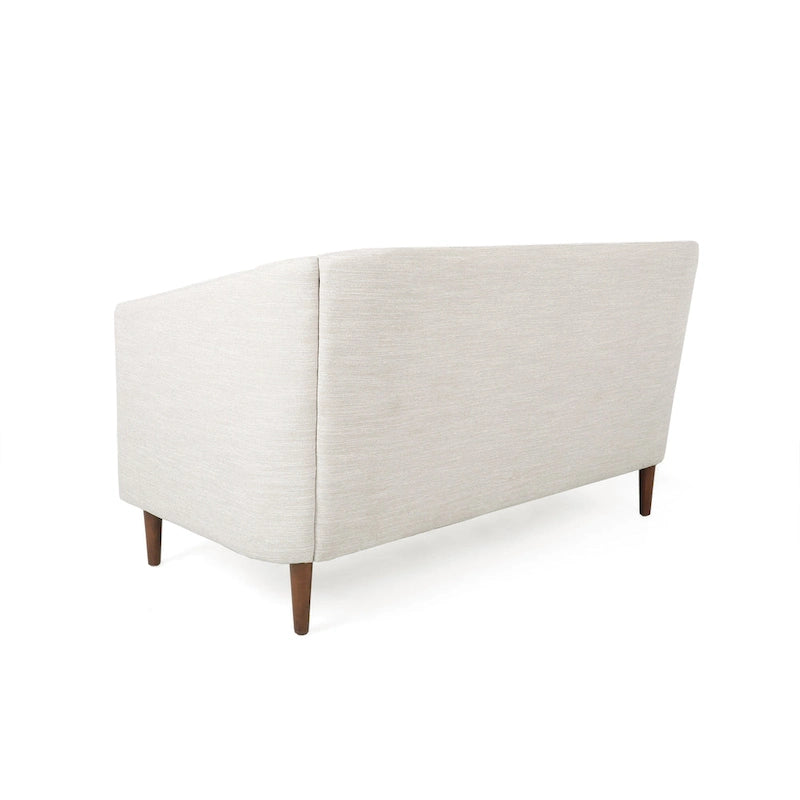 Causeuse capitonnée en similicuir Cantrell Contemporary