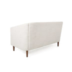 Causeuse capitonnée en similicuir Cantrell Contemporary