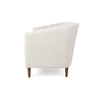 Causeuse capitonnée en similicuir Cantrell Contemporary