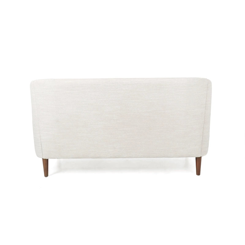 Causeuse capitonnée en similicuir Cantrell Contemporary