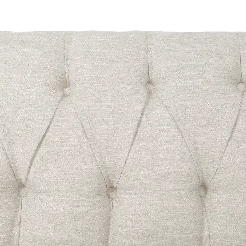 Causeuse capitonnée en similicuir Cantrell Contemporary