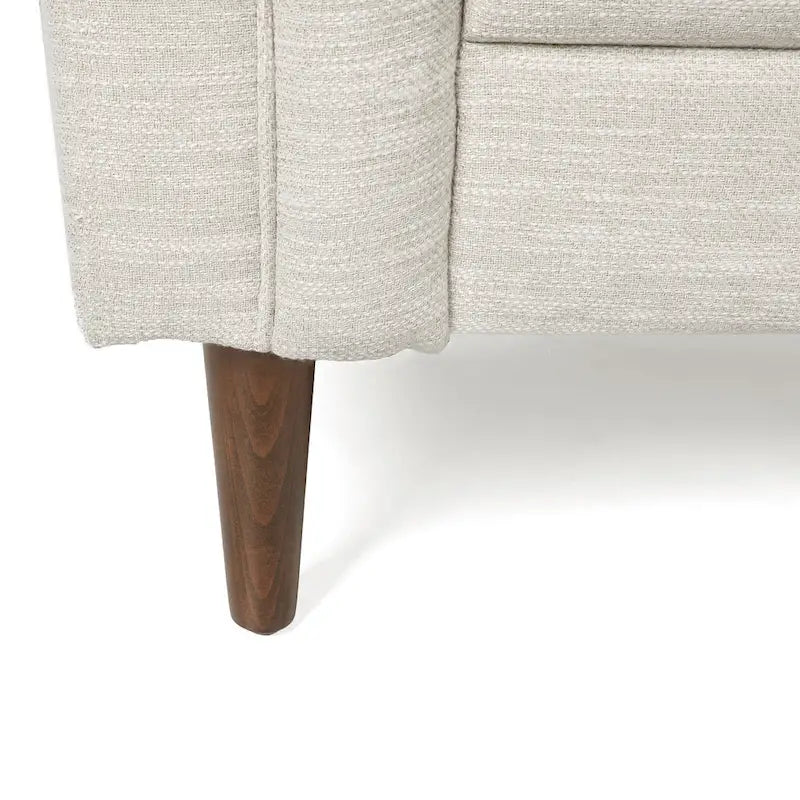Causeuse capitonnée en similicuir Cantrell Contemporary