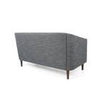 Causeuse capitonnée en similicuir Cantrell Contemporary
