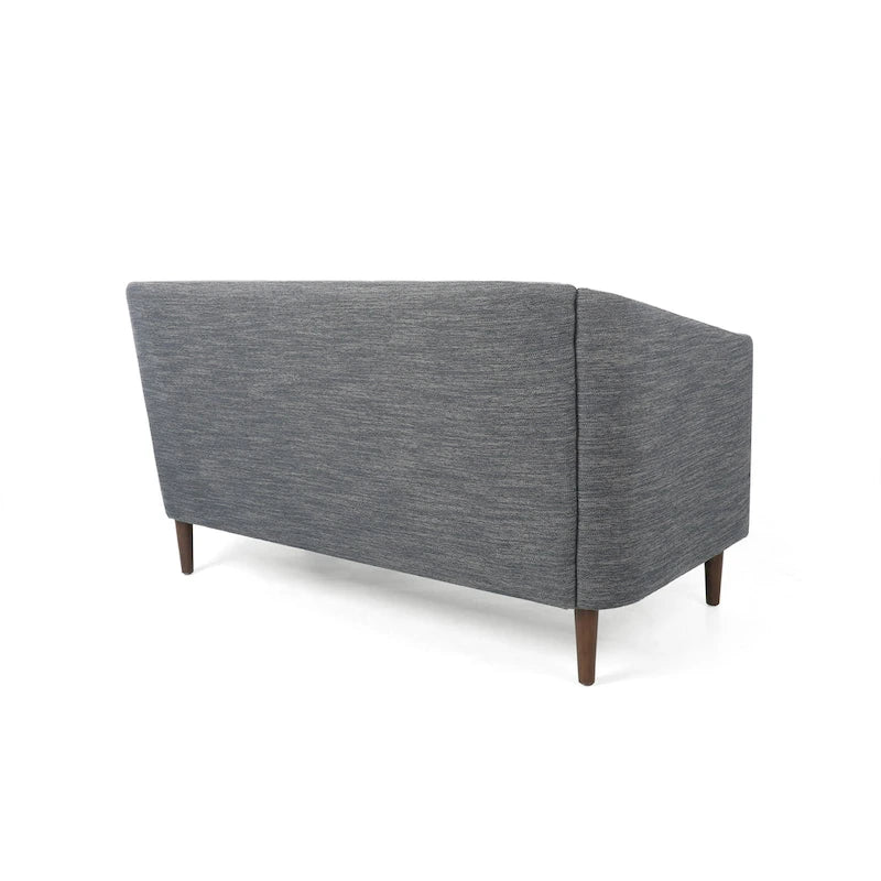 Causeuse capitonnée en similicuir Cantrell Contemporary