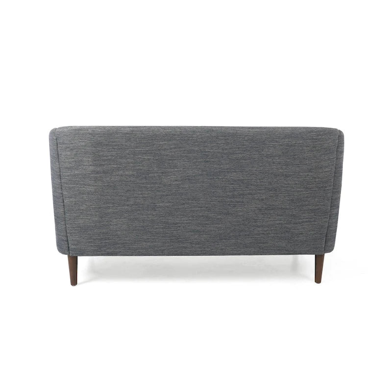 Causeuse capitonnée en similicuir Cantrell Contemporary