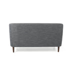 Causeuse capitonnée en similicuir Cantrell Contemporary