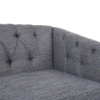 Causeuse capitonnée en similicuir Cantrell Contemporary