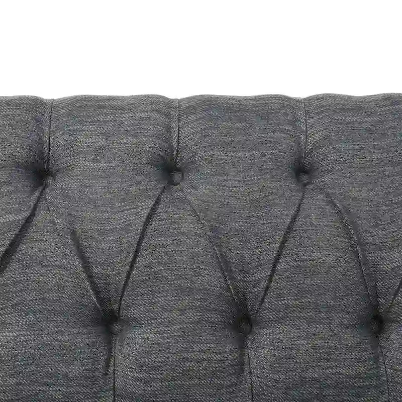 Causeuse capitonnée en similicuir Cantrell Contemporary