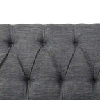 Causeuse capitonnée en similicuir Cantrell Contemporary