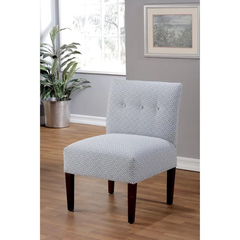 Fauteuil crapaud capitonné en polyester, 23.5"L x 28"P x 34"H