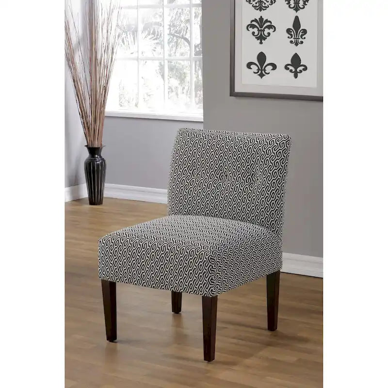 Fauteuil crapaud capitonné en polyester, 23.5"L x 28"P x 34"H