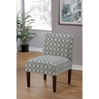 Samantha Transitional Button Tufted Slipper Chair