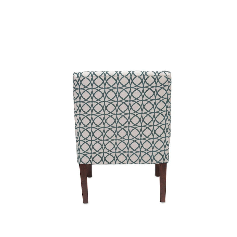 Fauteuil crapaud capitonné en polyester, 23.5"L x 28"P x 34"H