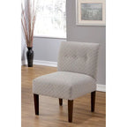 Fauteuil crapaud capitonné en polyester, 23.5"L x 28"P x 34"H